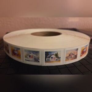 Gigantic Roll Of Pre Canceled Stamps Purchased From USPS In Texas